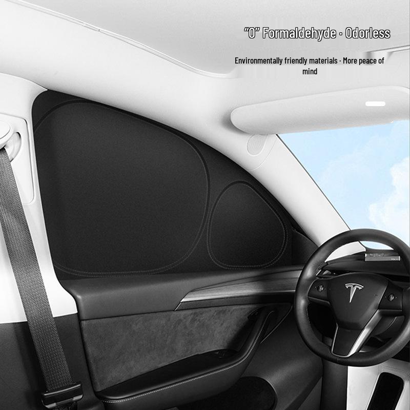 Tesla Model Y Camping Sunshade: New Opaque Privacy Window Curtain