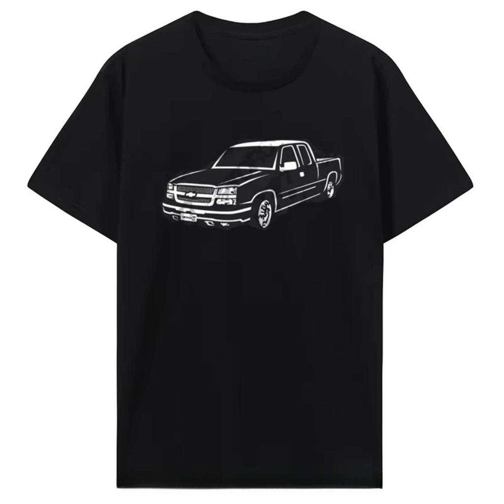 Fitness Enthusiast Car Art Cab 1500 Extension Cap Car Men's and Women's Cotton Hip Hop Summer Fashion Loose Crewneck T-shirt Top