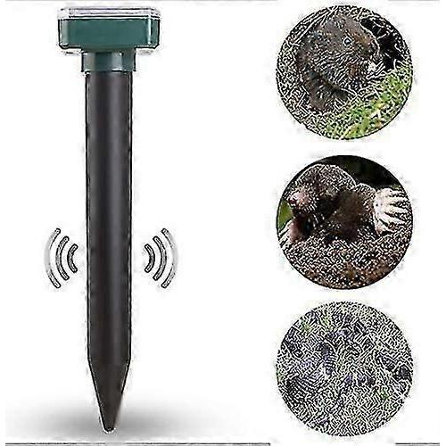 Solar Power Ultrasonic Mole Repellents, Upgrading Mole/mouse Etc 4pack