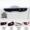 For Honda Civic 10th Gen 2016-2026 Car Carbon Fiber Style Black Exterior Door Handle Moulding Cover Trim Keyless Entry Decor