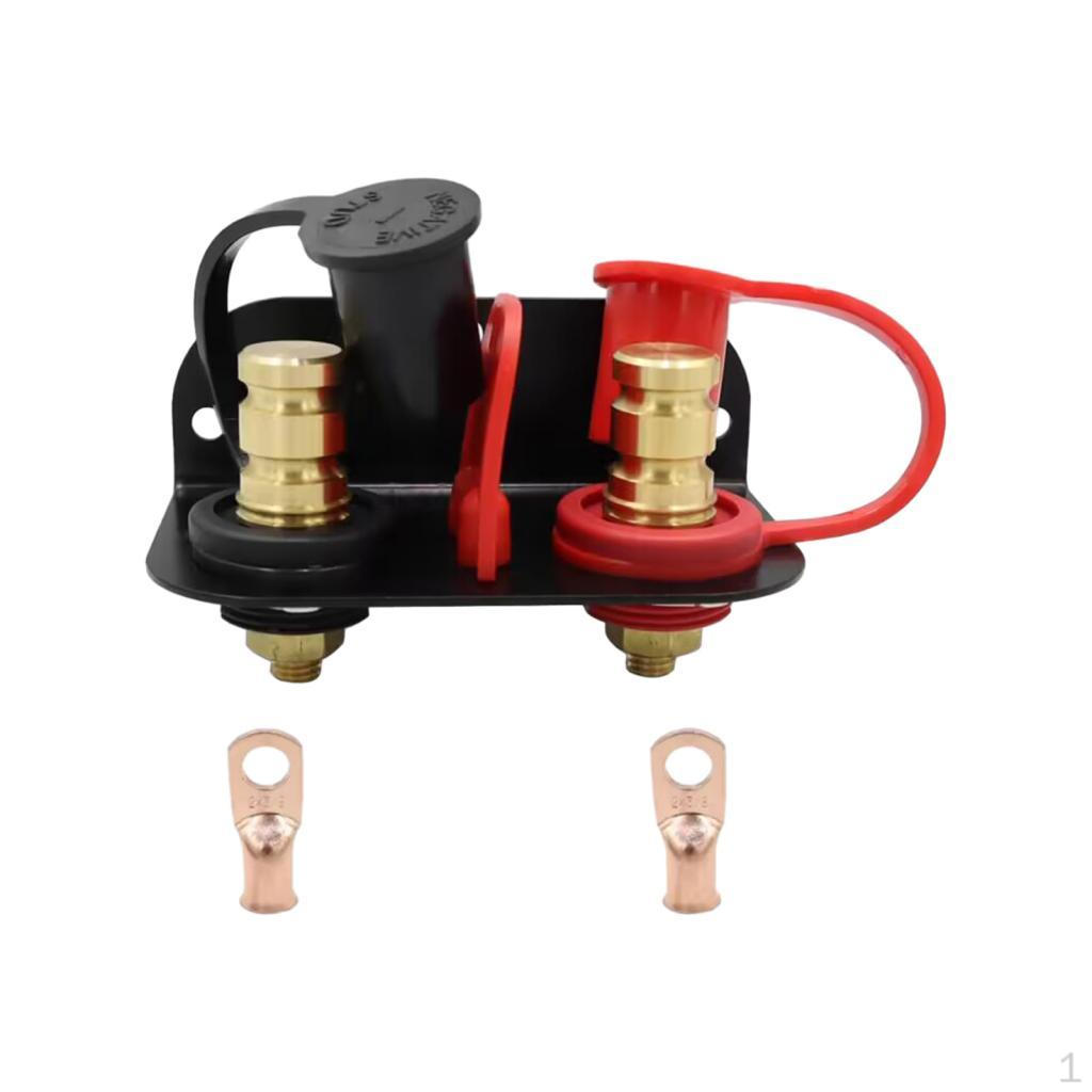 

Remote Battery Terminals Jump Post Kit with Mounting Bracket Car Terminal Jumper