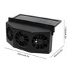 3 Head Car Exhaust Fan USB Rechargeable Solar High Wind Power Air Circulation Cooling Heat Dissipation Universal Fit All Cars