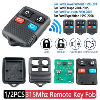 2/1 Stücke 4/3 Tasten Auto Keyless Entry Remote Key Fob 315MHz Clicker für Ford Crown Victoria Escape Excursion Explorer Focus Mustang