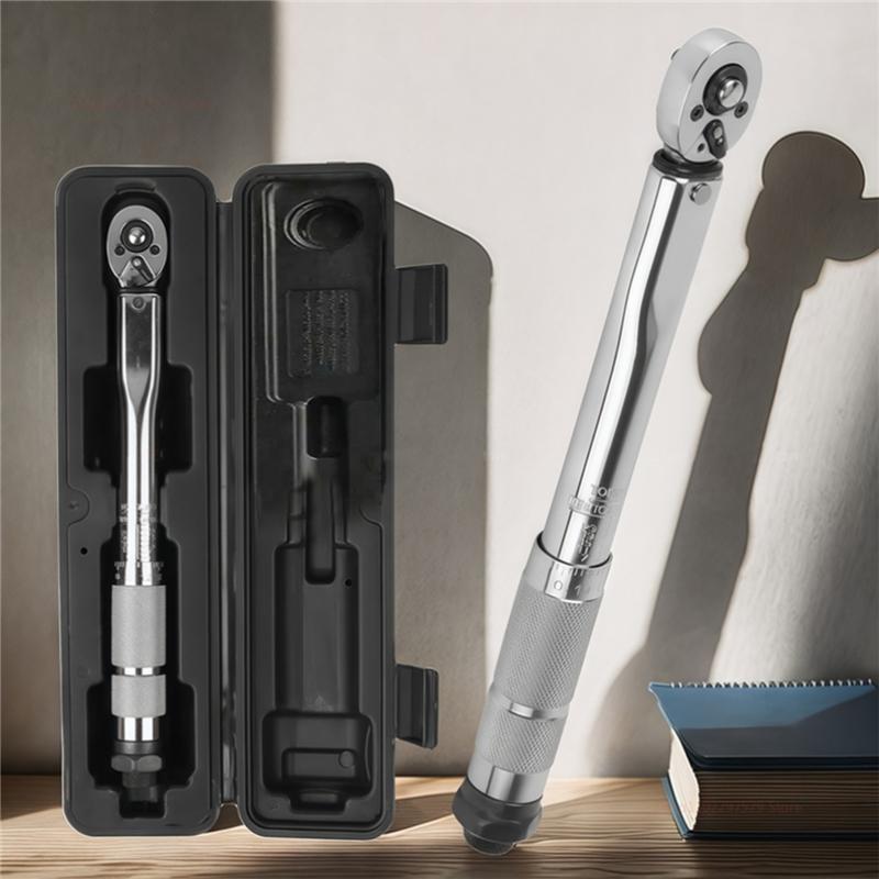 A25F-19-110N.M Precise Torque Wrench Reversible Ratchet Key 3/8Inch Adjustable Square Drive Spanner Precise Preset Car Repair