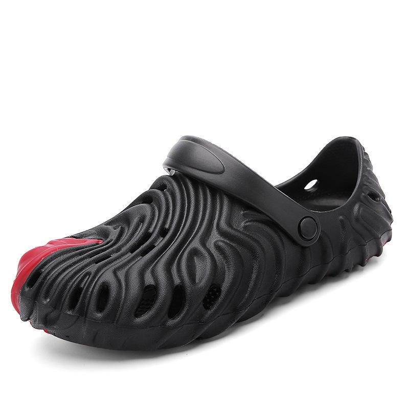 

Большие размеры дырок обувь мужская летняя одежда нескользящие сандалии на толстой подошве пара пляжная сумка тапочки повседневные сандалии 43