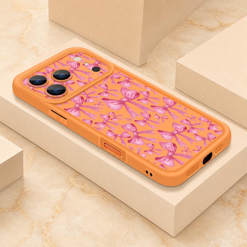 Bowknots Print Phone Case For iPhone 17 Pro Max Shockproof Bumper Soft Cover For iPhone 16 15 14 13 Pro Max 16E 17E