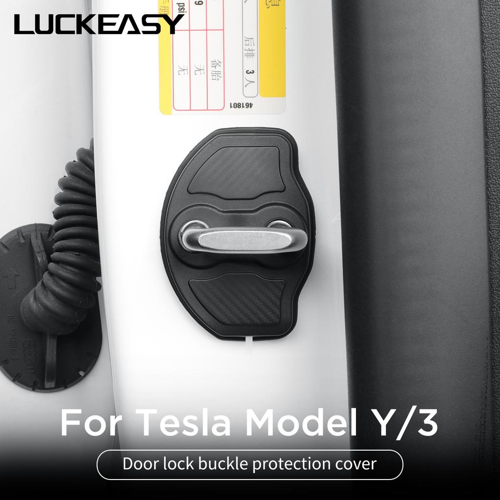 For Tesla Model Y Car Door Lock Cover Model 3 2026-2026 Car Styling Door Lock Protection Cap Modification Accessories 4pcs