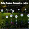 2Pcs Solar Garden Lights Outdoor 16 Colorful LED Solar Garden Lights Decorative for Patio Yard