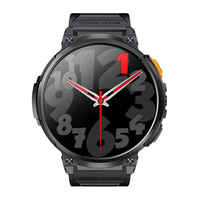 K66 Smart Watch Men Flashlight Bluetooth Call 1.85inch 128MB Memory 730mAh Large Battery LED Light Outdoor Sport Smartwatch
