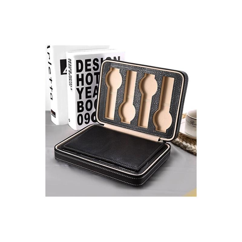Travel Slot 48 Watch Box Superior Pu Leather Storage Case Display Hot Organizer