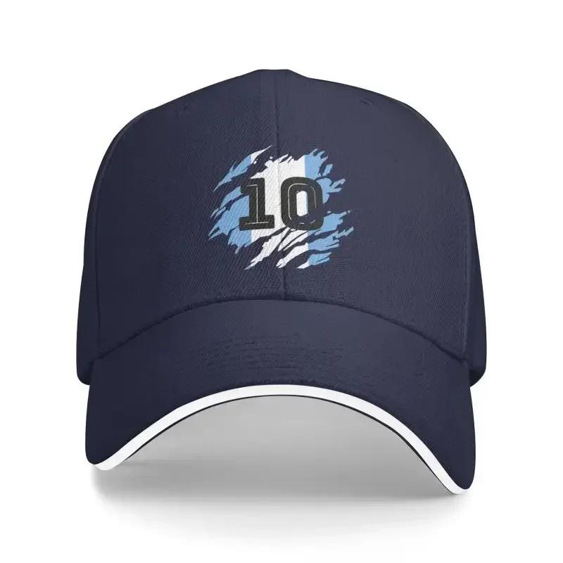 Personalisierte Maradonas-Baseballkappe für Damen und Herren, verstellbar, argentinische Fußball-Papa-Mütze im Hip-Hop-Stil