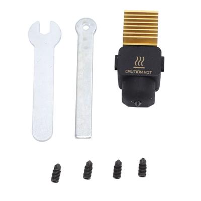 Hotend Print Head Kit Hardened Steel Nozzles Brass Heatsink Silicone Cover Sock Wrench for Bambu