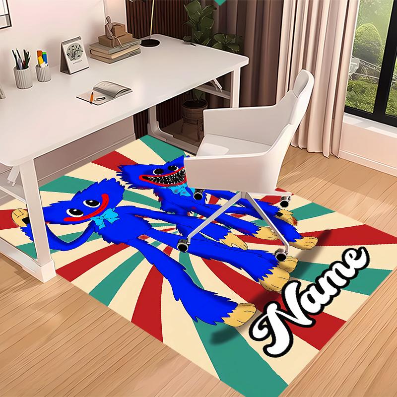 Custom Personalization Poppy Playtime Print Area Rug - Soft, Washable Non-Slip Indoor Mat,Living Room,Home&Office Decorative Rug