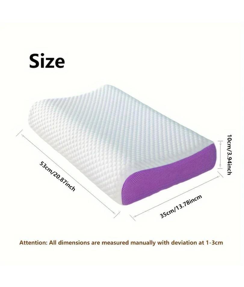 Almohada de Pectina Capa de Aire Transpirable Almohada TPE Lavable con Agua, Almohada Cervical para el Cuello de Presión Cero Látex Almohada Individual para Adultos