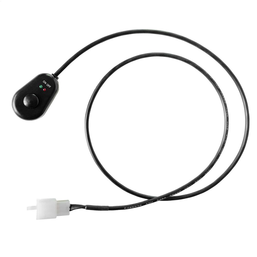 

Car Light Shut Off Button 12V Cut-Off Disconnect Teardrop-Shaped Auto Battery Cut Off with Red and Green LED Indicator for Rear чёрный