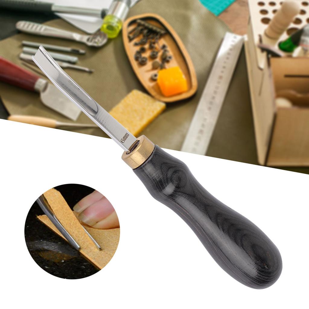 Leathercraft Edge Beveler Skiving DIY Craft Tool Lær Beveler Beveling Cutting Tool