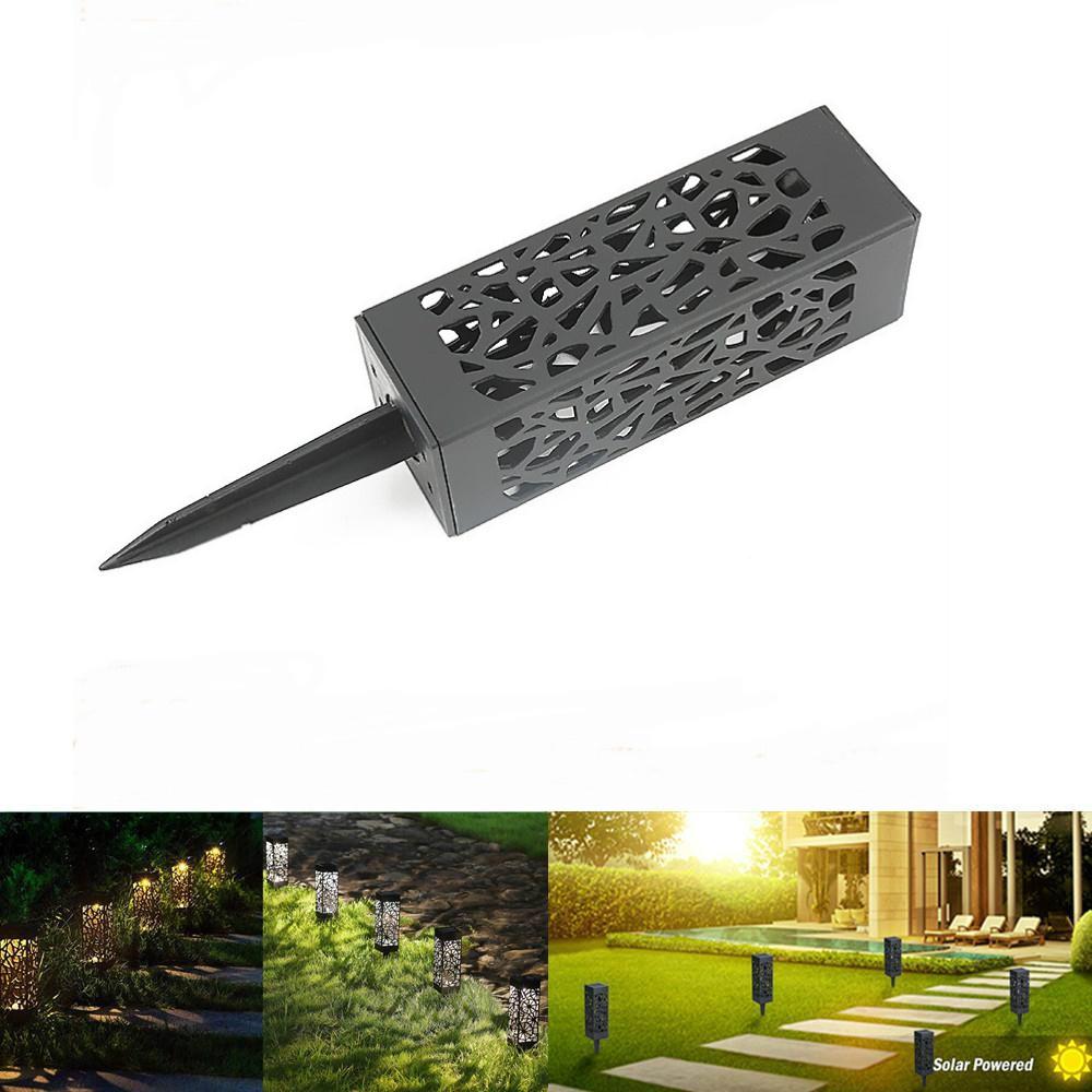 Solar Energy Lawn Lamp Garden Courtyard Landscape Light Waterproof Path Spot Lamp Hollow-Out LED