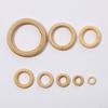 10/15/20/30 Pcs/set Wooden Macrame Rings Natural Unfinished Solid Wood Rings