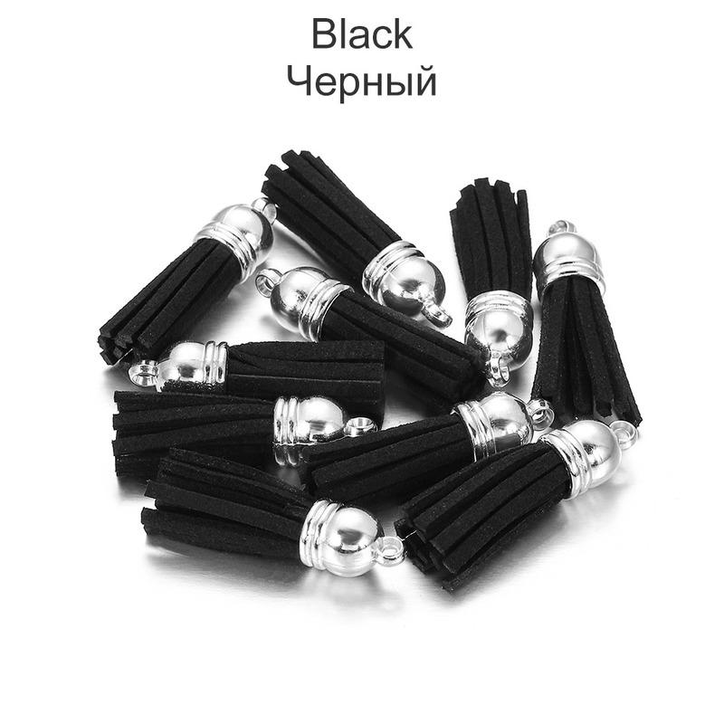 6pcs/lot 38mm Tassel Vintage Leather Tassels Fringe for Purl Macrame Pendant For DIY Jewelry