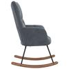 VidaXL Chaise à Bascule Chaise de Relaxation Siège de Relaxation Fauteuil de Salon Salle de Séjour Maison Intérieur Gris 328140