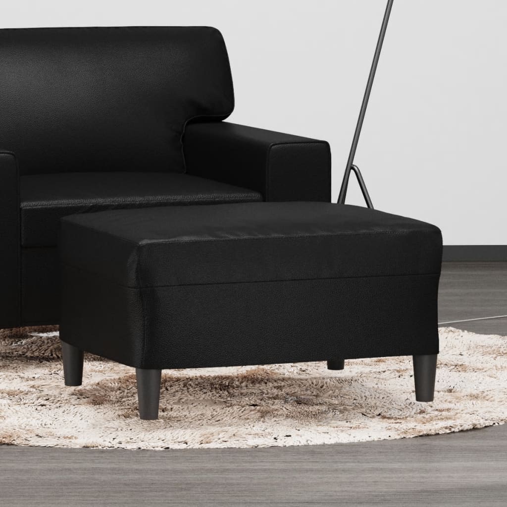 Footstool Black 70x55x41 cm Artificial Leather