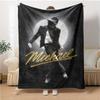 1pc Michael Jackson Blanket, Gift, for Men and Women, Soft Blanket, Good for Sofa Bed Couch Travel, Lightweight Flannel Blanket