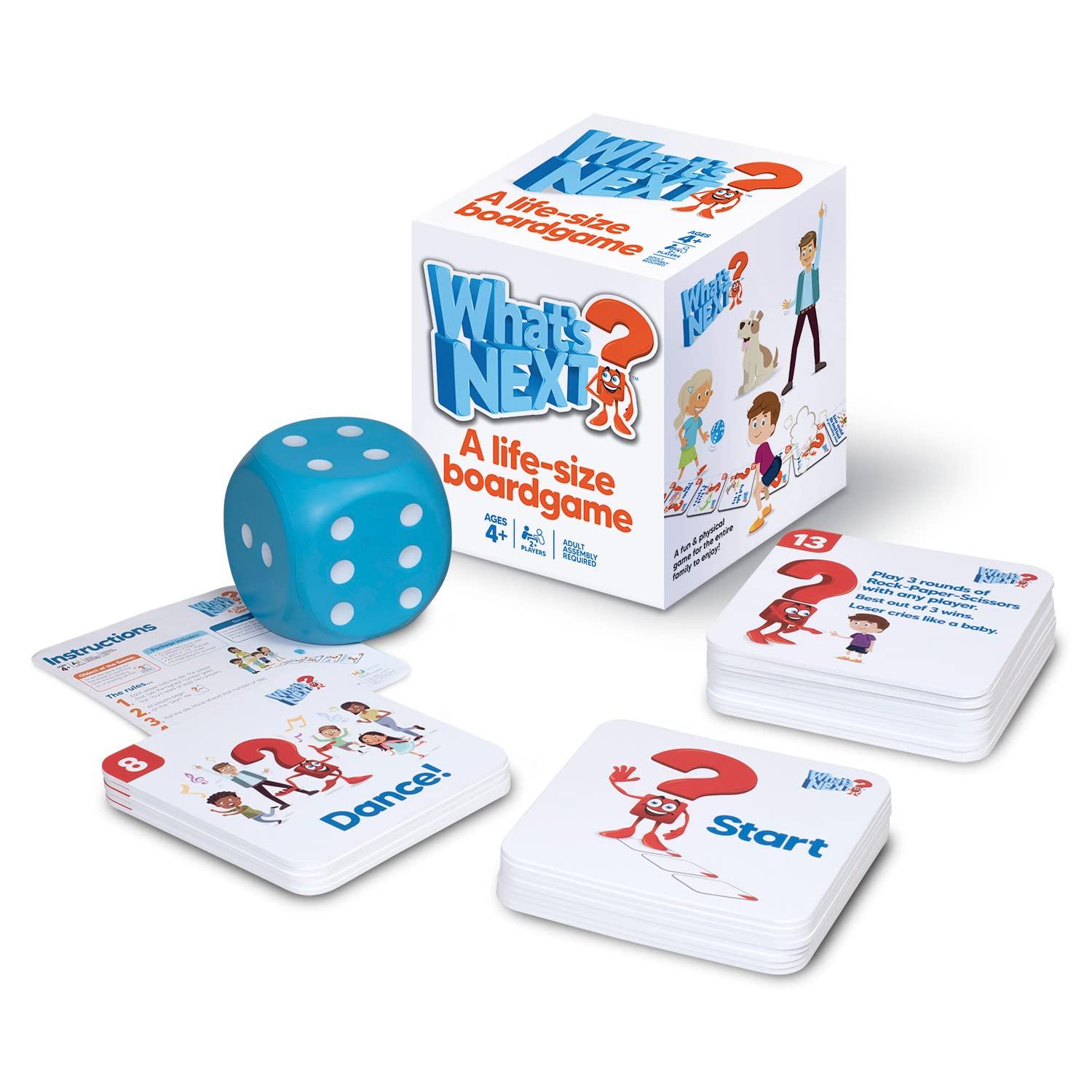 

Настольные игры Jumbo Build Семейная игра Начальная школа Класс Интерактивный пол Возраст Включает 25 забавных плиток и гигантские поролоновые кубики M&J Что дальше