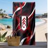 Fulham Football Print Beach Towel, Large Soft Quick Dry Towel for Beach Camping Swimming