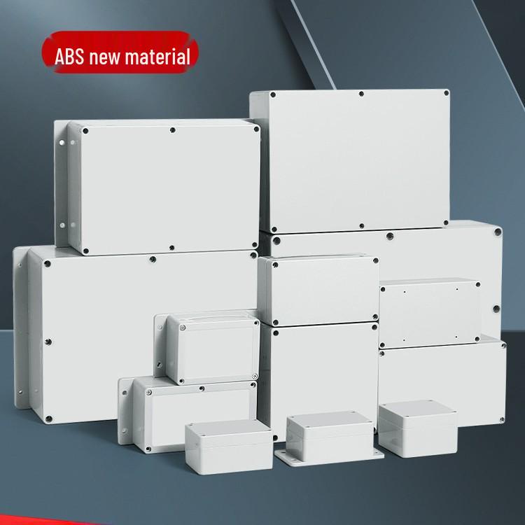 Zewnętrzna wodoodporna plastikowa skrzynka przyłączeniowa z przełącznikiem, uszczelnionym zaciskiem i uszami do monitorowania