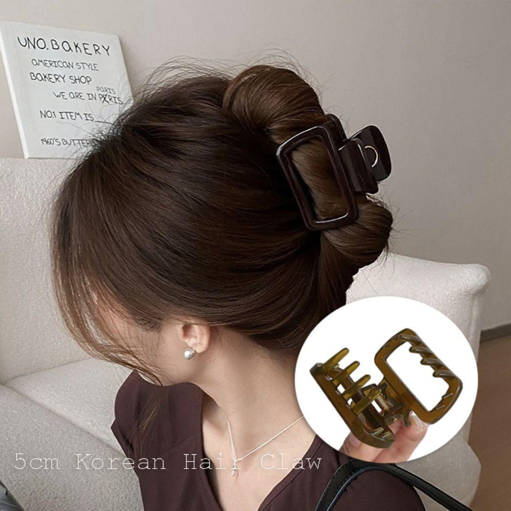 Plastic Small Hairpin Crab Korean Hair Claw Fashion Headwear  Women Girls