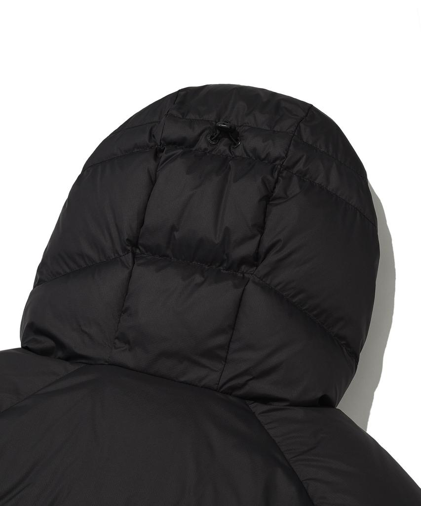 Wacky Willy Pertex Ripstop Hooded Down Jumper Black