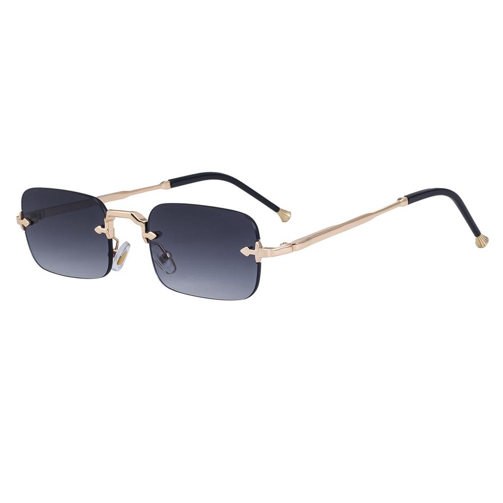 JYL TS Men's Rimless Metal-Temple - Small-Frame UV-Protective Shades WF-5G260