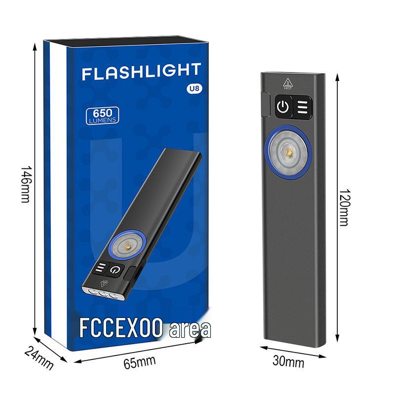 EDC RGB Mini Flashlight: High-Intensity, Long Battery, Quick Charge, Portable Emergency Keychain Light