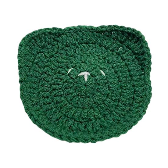 Handmade Crochet Flower Coaster Heat-Resistant Cup Mat for Mugs Glasses Soft Non-Slip Absorbent Table Protector Mat Cute Kitchen Desk