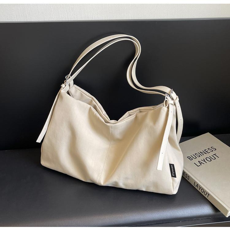 IELGY Portable Commuter Large Capacity Casual Bag Fashion Tote Bag All-Match Canvas Shoulder Bag