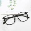 Ultraleichte TR90 Blaulichtblockierende Brille Großes Rundes Gestell für Damen Herren Myopie 0 bis -6 Sehstärken Brillen