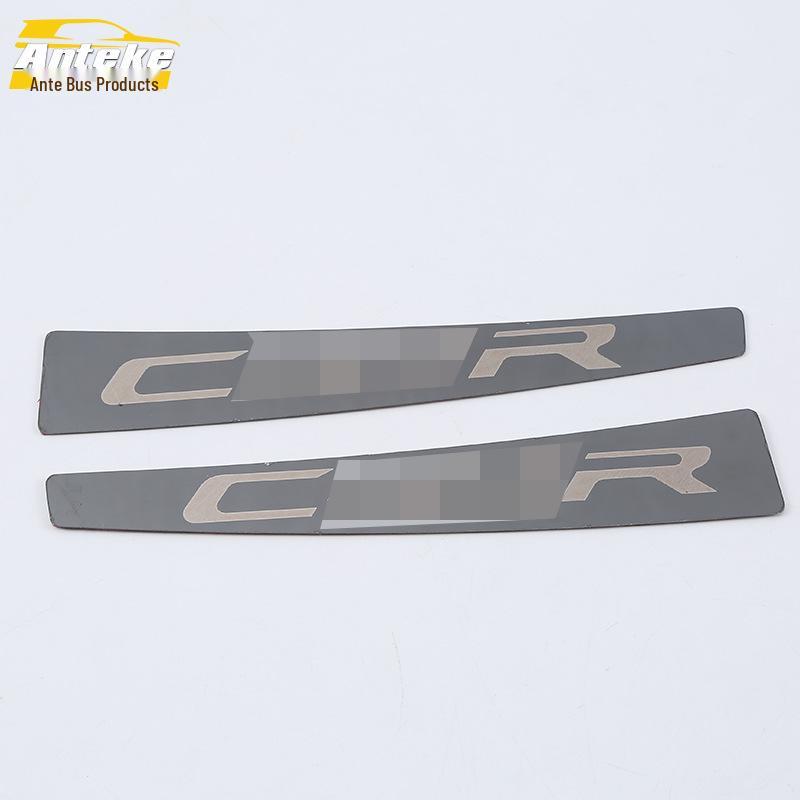 18 CHR Tylna płyta ochronna: Pedał Ochronny Klapy Bagażnika Ze Stali Nierdzewnej Dekoracyjny Cekin.