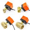 1/2" 3/4" 1" 220V 12V 24V 3-Wire 2 Point High Performance Motorized Ball Valve Control Brass Electric Ball Valve