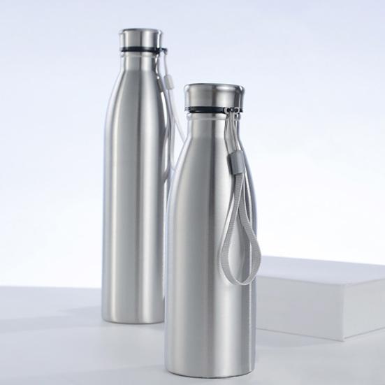 Stainless Steel Water Kettle with Leak-Proof Spiral Lid Food Grade BPA-Free Corrosion Resistant Dishwasher Safe Drink Container Sports Bottle