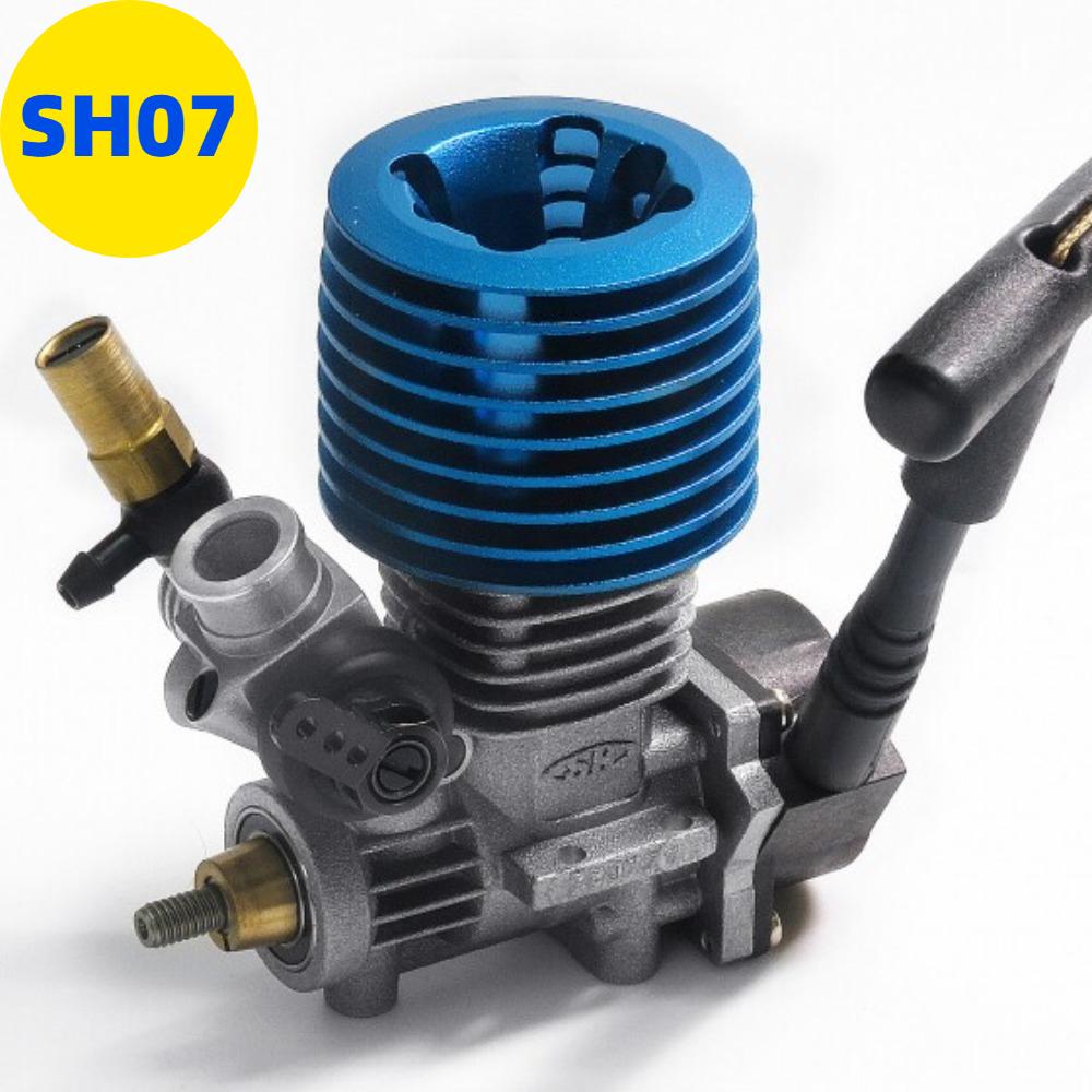 SH07 Miniature Level 7 Remote Control Car Airplane Engine Side Exhaust Pull Start Precision Metal Engine Model