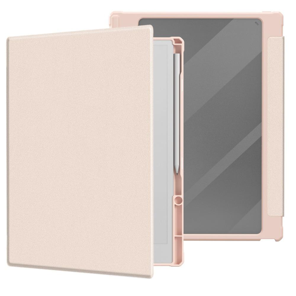 

Защитный чехол для электронной книги 11,8 дюйма с автоматическим режимом сна/пробуждения, противоударный чехол для электронной книги с защитой от царапин для reMarkable Paper Pro 2025 розовый