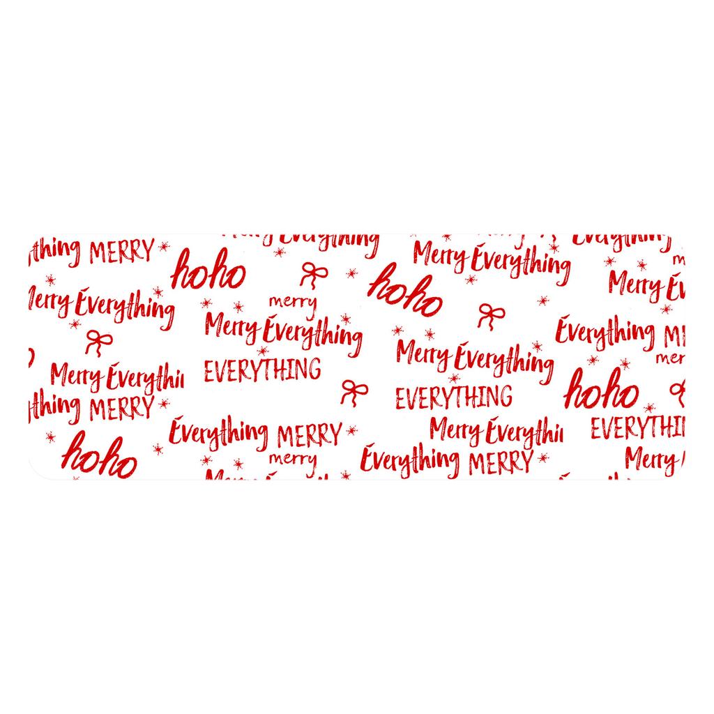 Christmas Kitchen Anti-slip Mat Carpet Flannel Doormat