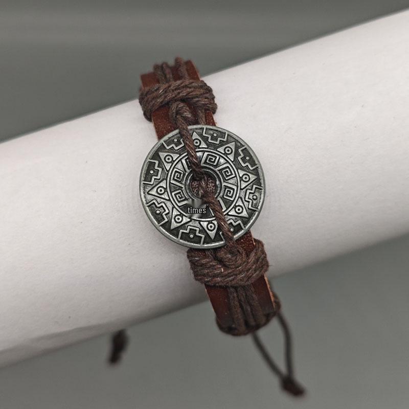 

Регулируемый плетеный браслет из сплава и винтажной кожи для мужчин и пар - издание для лучших друзей