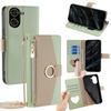 For Xiaomi Redmi A5 4G (171.7mm) Case Mirror Wallet Leather Phone Cover with Chain Shoulder Strap