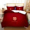 Arsenal Pattern Digital Print Bedding Set With Active Dyeing For Bed Kids Bedroom Decor