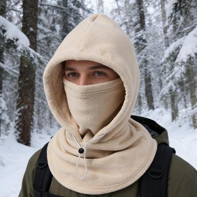 Winter-Kapuzenmütze Winddicht Atmungsaktiv Verstellbarer Kordelzug Wärmer Winter-Kapuzenmütze Für Kaltes Wetter Radfahren Outdoor-Arbeit Wandern
