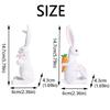 Cute Resin Rabbit Ornament Hand-Carved Easter Decoration Easter Bunny Figurine  Lifelike Rabbit