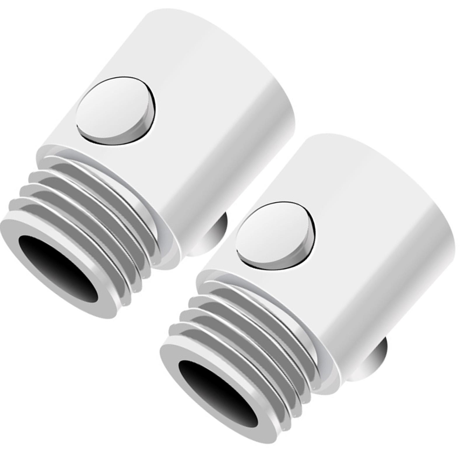 

2 шт. Запорные клапаны для душевой лейки, кнопочные клапаны регулировки потока для шланга душевой штанги, биде-распылителя, легко устанавливаются B