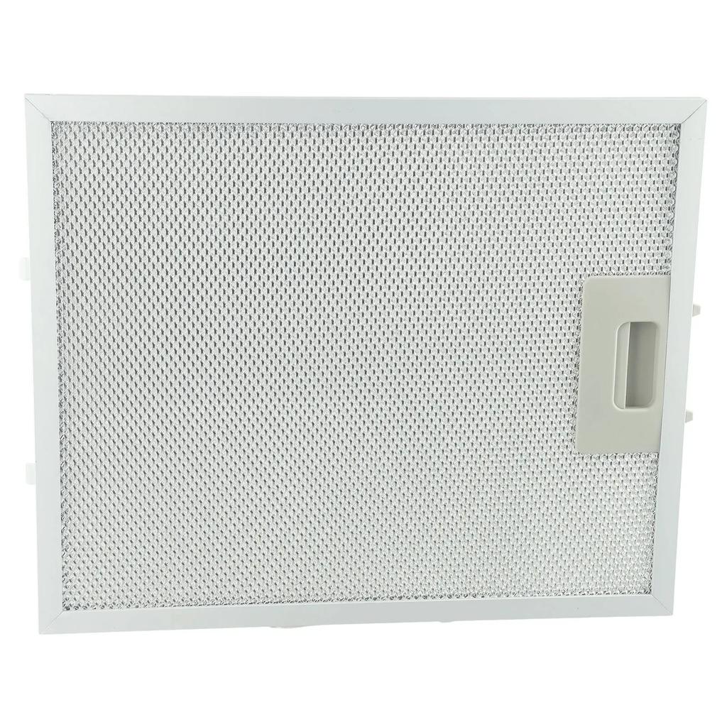 1pc Silver Cooker Hood Filters Metal Mesh Extractor Vent Filter 300 X 246 X 9mm Range Hood Stainless Steel Grease Filter