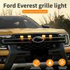 4PCS Grill Led Lights Compatible with 2023-2025 Ford Everest Bright Amber LED Grill Lights Waterproof Front Grill Trim Lamps